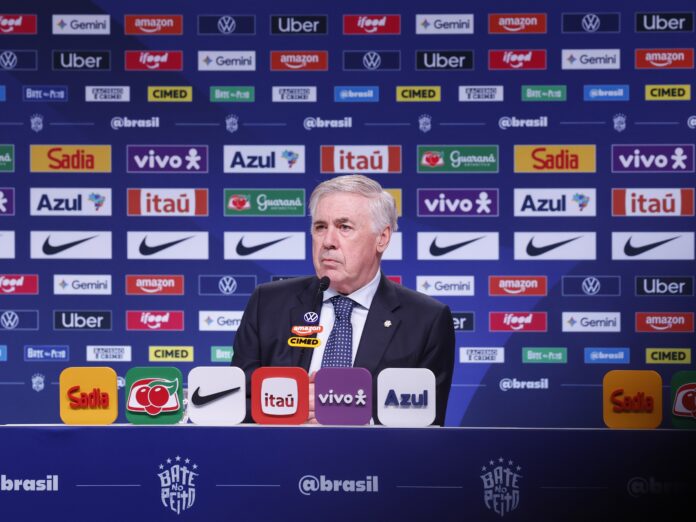 Carlo Ancelotti, técnico da Seleção Brasileira