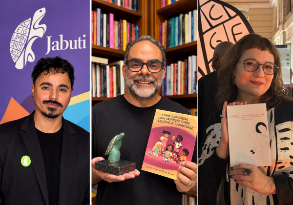 Autores baianos no Prêmio Jabuti 2026: Abáz, Manuel Sousa Júnior e obra de Juliana Cajives. Autores baianos no Prêmio Jabuti 2026: Abáz, Manuel Sousa Júnior e obra de Juliana Cajives.